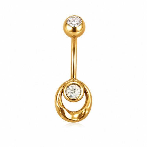 Dancing Queen - White / Gold, front view